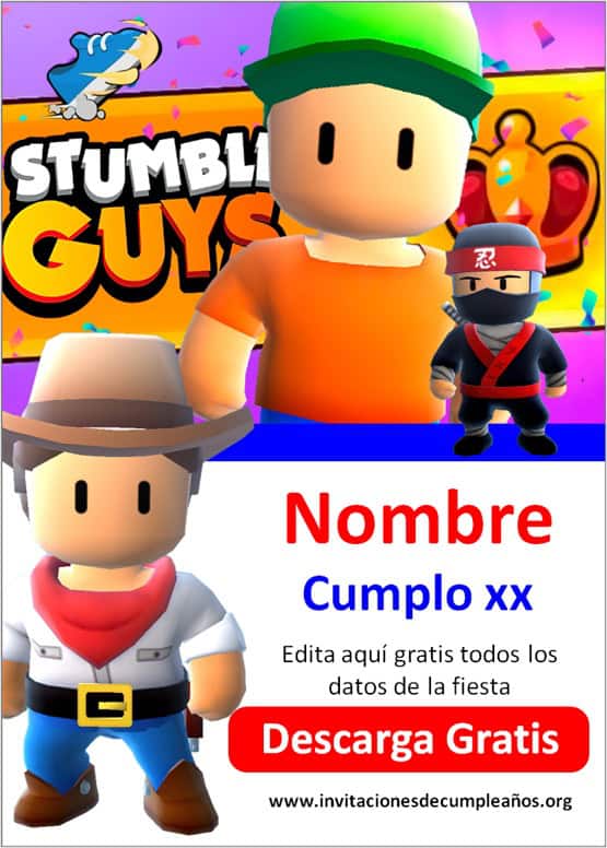 ▷ Video Invito Stumble Guys, Whatsapp